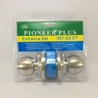 ลูกบิดประตู Pioneer-plus No.587-SS (แผง) สีเงิน