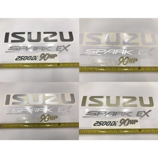 สติ๊กเกอร์ดั้งเดิมรถ ISUZU 2500Di 90HP SPARK EX สำหรับติดท้ายกระบะ ISUZU TFR