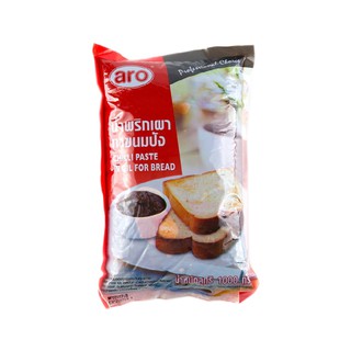 น้ำพริกเผาทาขนมปัง ตราเอโร่ ขนาด 1000กรัม 1kg aro Chilli Paste in Oil Bread