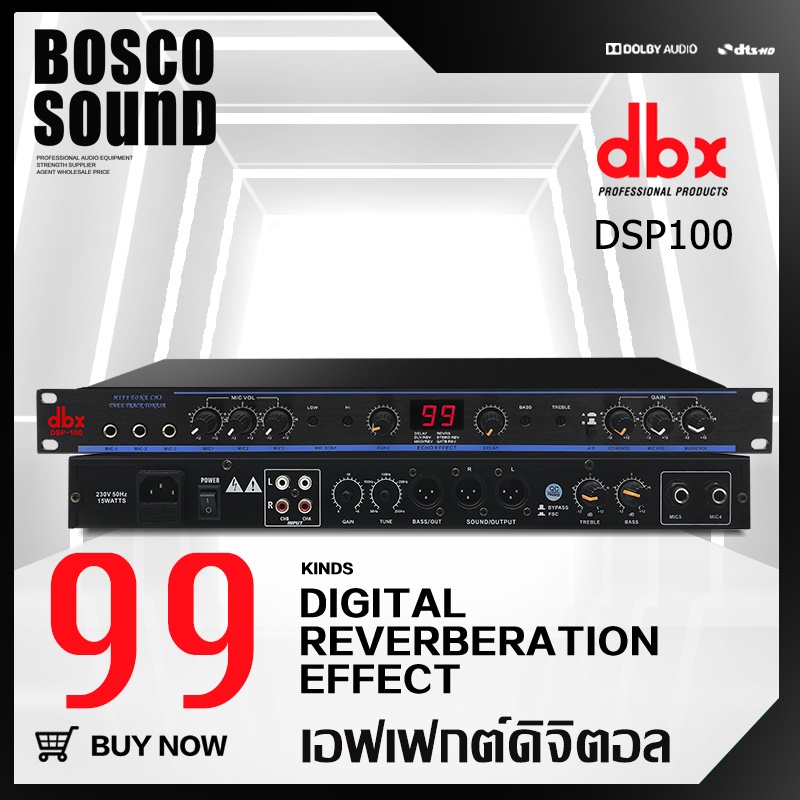 เอฟเฟ็กร้อง DBX100 Digital Reverb Effect