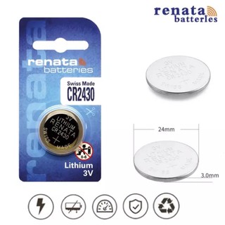 ถ่าน Renata CR2430 Lithium 3V 1ก้อน Made in Switzerland ของใหม่ของแท้