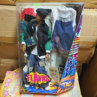 RARE 2003 MATTEL Barbies Boyfriend Flavas TRE Green Jacket Movable Arms Legs Body ตุ๊กตาแฟนบาร์บี้ ดัดแขนขาได้ เฟลวาส ส