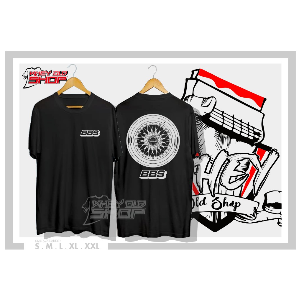BBS RS RIM เสื้อยืดยานยนต์ Distro เสื้อยืด - KHEYOLDSHOP
