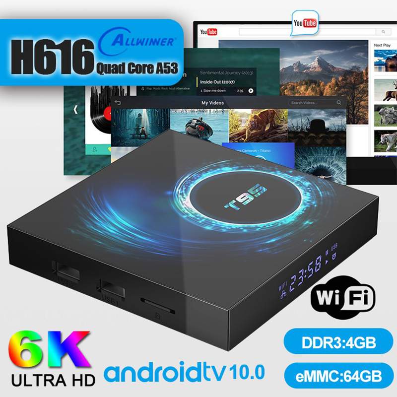 H616 128GB Smart TV Box Android 10.0 6K Quad Core 1080P Youtube Media ...