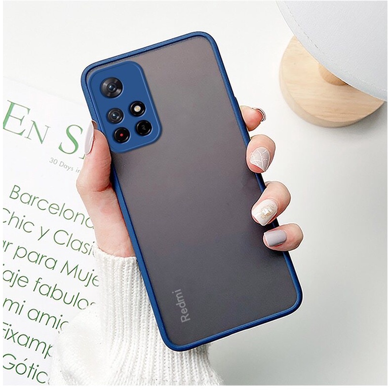 ส่งจากไทย เคสกันกระแทก Case Xiaomi Redmi 10 4G เคสโทรศัพท์ Xiaomi ปุ่มสีผิวด้าน กันรอยกล้อง ขอบนิ่มหลังแข็ง