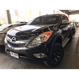 Mazda Bt-50  Pro 2012 - ปัจจุบัน คิ้วล้อ,ซุ้มล้อ,โป่งล้อ 6 นิ้ว มีหมุดหลอกCab + 4 ประตู สีดำด้าน (V.3) (RICH)