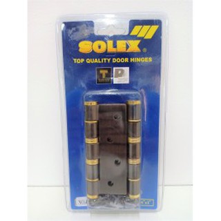 Solex บานพับแกนใหญ่หัวเรียบ-แกนรมดำ รุ่น 4315 เอซีบีเอฟ
