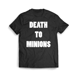 เสื้อผ้าผชเสื้อยืด พิมพ์ลาย Death To MinionsS-5XL