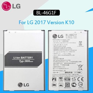 Original LG BL-46G1F แบตเตอรี่สำหรับ LG K20 K425 K428 K430H 2800mAh k10 m250 2017 รุ่น