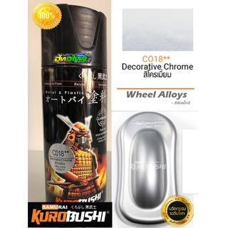 สีสเปรย์ซามูไร สีโครเมี่ยม C018** decorative chrome samurai paint 400ML.