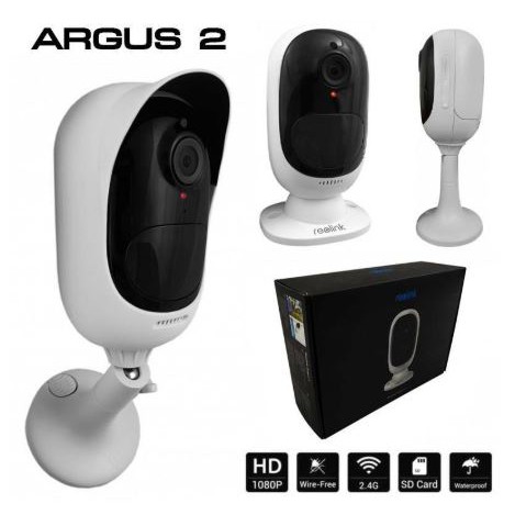 กล้อง IP REOLINK Argus 2 Outdoor Security Camera Wireless Rechargeable Battery 1080P Video Night Vision Motion
