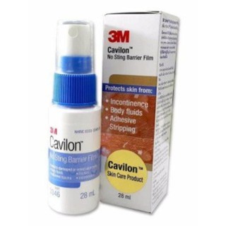 กล่องทอง 3M Cavilon No Sting Barrier Film Protects Skin Spray คาวิลอน ฟิล์มเคลือบบนผิวหนัง 28 ml 1 ขวด