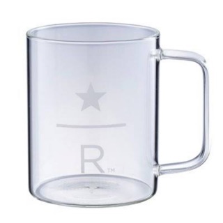 STARBUCKS TAIWAN 16oz ( 473ml) STAR R把手玻璃杯