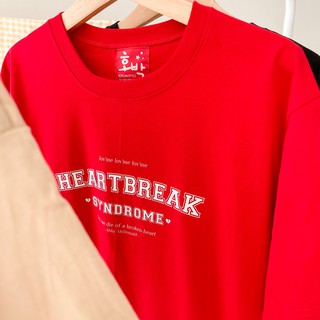 Live335# เสื้อคัตตอล มีหลายสี “HeartBrack” สไตล์เกาหลี Dream Big Tshirt โอเวอร์ไซน์ สาวอวบใส่ได้ พร้อมส่ง คอกลม ผ้านุ่ม