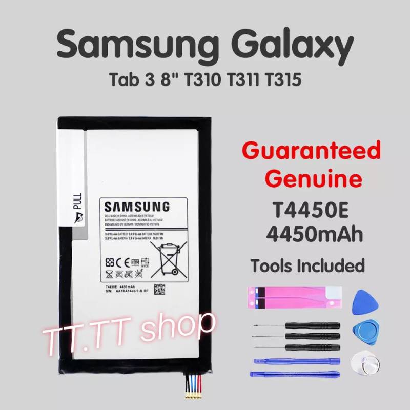 แบตเตอรี่ Samsung GALAXY Tab 3 8.0 T310 T311 T315 E0288 E0396 T4450E 4450mAh พร้อมชุดถอด+แผ่นกาวติดแ