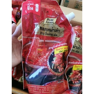 น้ำซุปชาบูเข้มข้น ขนาด 800-1000g ตรา เพียวฟู้ดส์ ชาบูน้ำดำ น้ำดำ ซุปน้ำดำ ทงคตสึ หม่าล่า