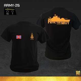 เสื้อซับในทหารเรือ  เสื้อทหาร แขนสั้นคอกลม NAVY เสื้อยืด ARMY-26