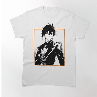 ☊❍Genshin Impact Zhongli Anime T-Shirt For Baby Kids Teens Adults Combed Cotton 30s