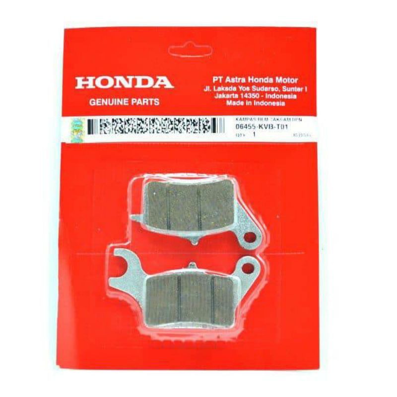 06455-KVB-T01 ผ้าดิสเบรคหน้า (ดิสแพด) Honda Matic - BeAT, Scoopy & Vario