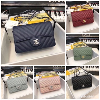 สวยมือสั่น คืองานสวยมากกกกดด ❤️Sale4590ใบเดียว❤️Chanel classic 8” Grad original เกรดดีสุด หนังแท้ ถ่ายสินค้