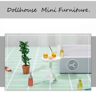 [Dollhouse  Mini Furniture] โต๊ะกลมจิ๋ว สําหรับบ้านตุ๊กตา  #ของจิ๋ว #miniature