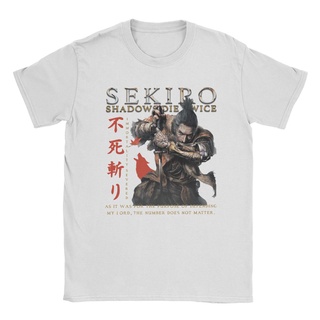 แขนสั้นcrew neckเสื้อยืดคอกลม ผ้าฝ้าย พิมพ์ลายอนิเมะ Berserk Guts Sekiro Shadows Die Twice สําหรับผู้ชาย และผู้หญิงS-XXX