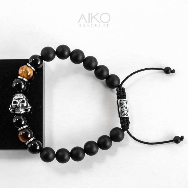Starwars design งานFree size หินธรรมชาติ (Black Onyx / Tiger Eye)