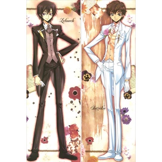 【พร้อมส่ง】ปลอกหมอนอิง ลาย Code Geass Lelouch Lamperouge Britannia Dakimakura Male Otaku ขนาด 50X150 ซม.