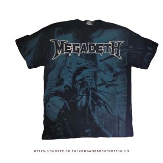 เสื้อยืดวง megadeth / overprint