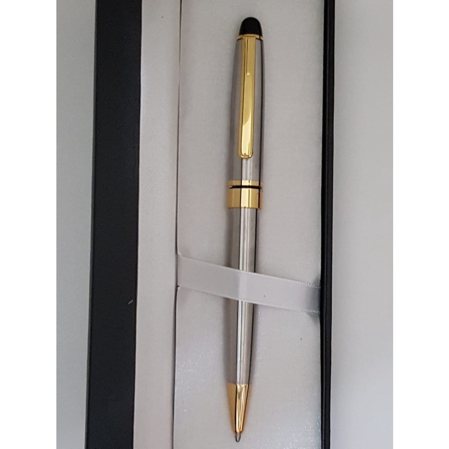 ปากกาลูกลื่น Montblanc Elegant 164 Stainless Gold Trim