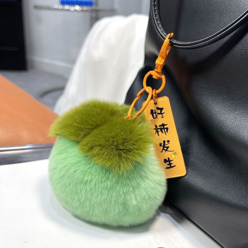 ใหม่❗พวงกุญแจลูกพลับ ตัวอักษรจีนเป็นคำมงคล(มีเรื่องมงคลจะมา) สินค้าพร้อมส่งจากไทย - รูปที่ 5