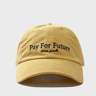 หมวกปักลายตัวอักษร Mg STUDIO/ “Pay for future”