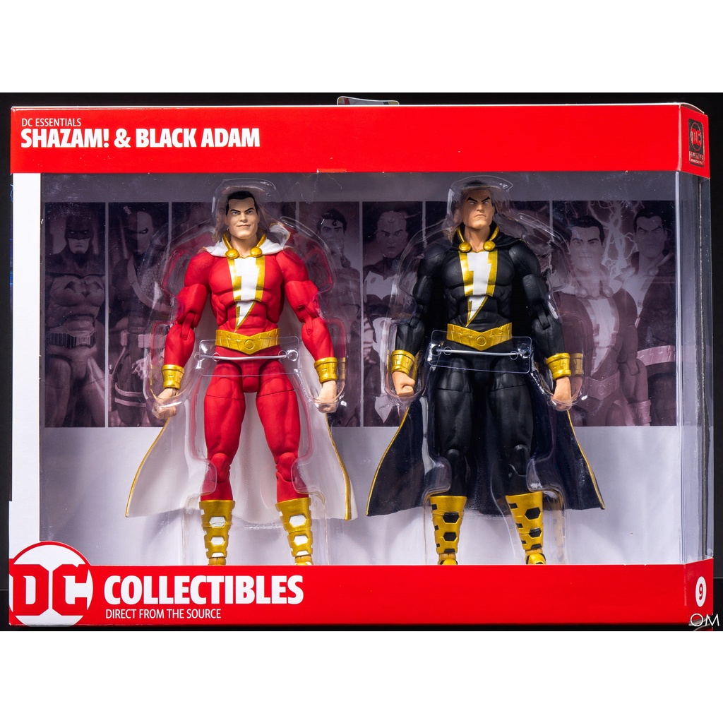 DC COLLECTIBLES : DC COMIC ESSENTIALS 2 PACK : SHAZAM vs BLACK ADAM สินค้าจาก ดีซี คอลเล็ตติเบิล์ ขอ