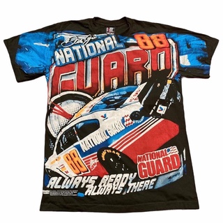 เสื้อยืด การ์ตูนรถ NASCAR 90’ ผ้าฟอกนุ่ม Size “ M / L / XL