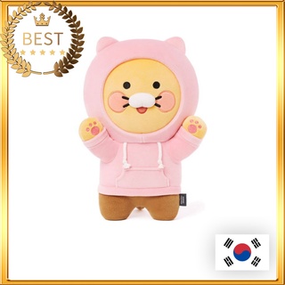 [KAKAO FRIENDS] Pink Hoodie CHOONSIK Baby Pillow/Cute Character Baby Doll Cushion/Plush Soft Toys Stuffed เอพีช และ ไรอัน