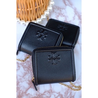 พร้อมส่งค่ะ NEW Tory Burch 80164 Thea Bi Fold Mini Wallet กระเป๋าสตางค์ ใบสั้น 2 พับ อุปกรณ์ ป้ายราคา