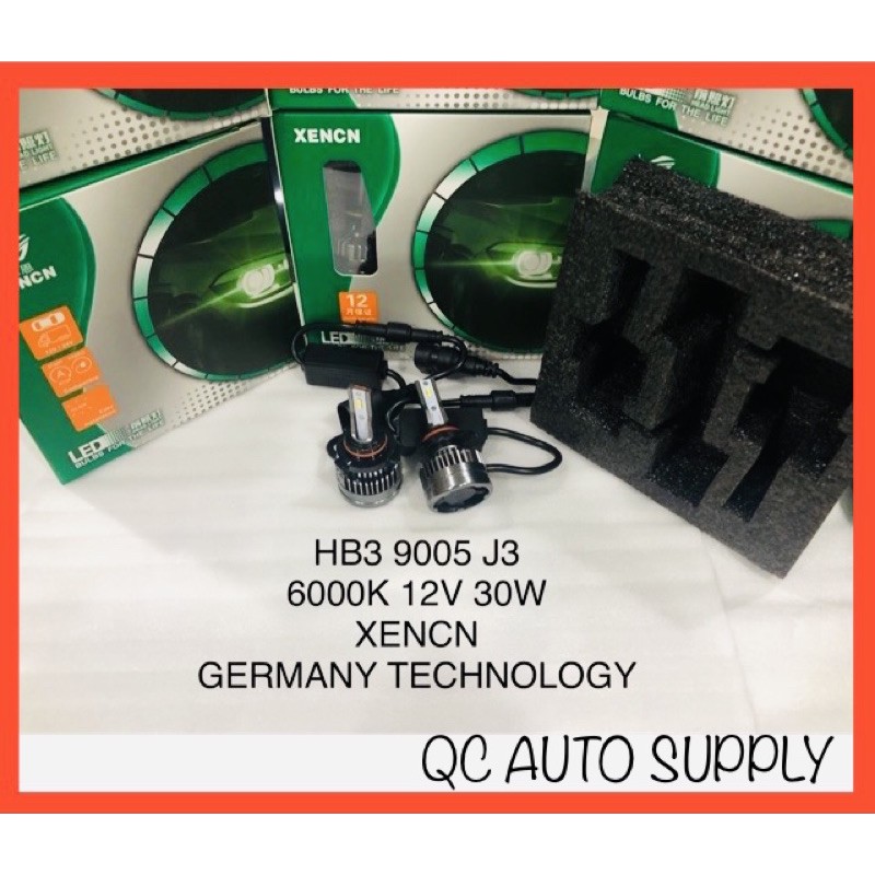 HB3 9005 J3 LED HEAD LAMP BULB (แบรนด์ XENCN) สําหรับการใช้งานบน: UNIVERSAL VEHICLE