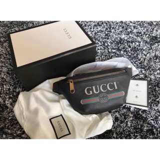 กระเป๋าคาดอกสีดำใบเล็ก Gucci สายปรับได้ มีอุปกรณ์ครบ กล่อง ถุงผ้า การ์ด และมีใบเสร็จ