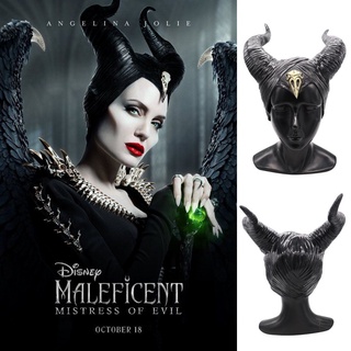 Maleficent หน้ากากคอสเพลย์ 2 แตร พร็อพสําหรับปาร์ตี้ฮาโลวีน