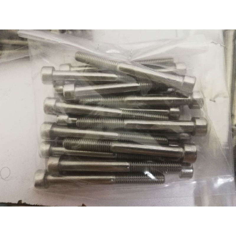 Skru elenkey สแตนเลส saiz m6 x 10mm - 80mm