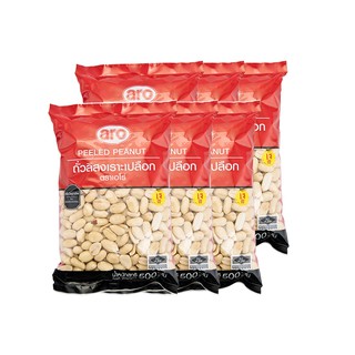 เอโร่ ถั่วลิสงดิบเราะเปลือก 500 กรัม x 6 ถุง Aroma Raw Peanuts Cracked 500 grams x 6 Bags