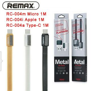 สายชาร์จโทรศัพท์ยี่ห้อ REMAX  RC-044 ของแท้ Micro   APPLE /Type-C   1m  ( micro  ราคา59 Apple  /Type-C ราคา75บ)