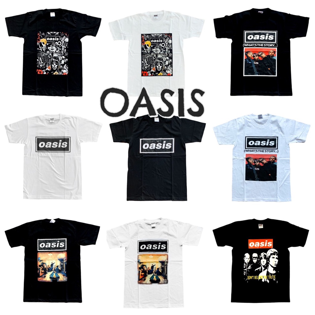 รวม OASIS เสื้อยืดวงร็อค โอเอซิส วินเทจ