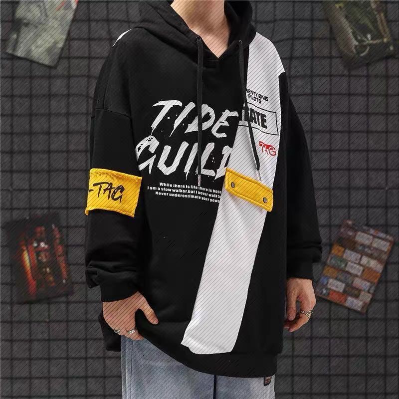 เสื้อคลุมแขนยาวผู้ชาย เสื้อสวมหัว มีฮู้ด สไตล์เกาหลี รูปที่ 2