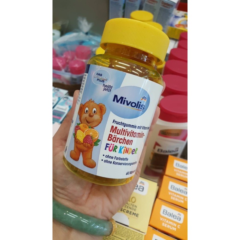 วิตามินหมีน้อย DAS gesunde plus mivolis multivitamin-barchen