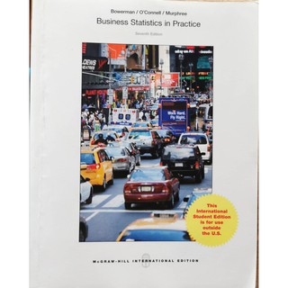 Business Statistics in Practice ตำราภาษาอังกฤษ หนังสือใหม่ เกรดB