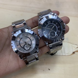 นาฬิกาข้อมือชาย SKONE เครื่องญี่ปุ่น เรือนและสายสแตนเลส2ไมครอน ระบบQuartz analog3 เข็ม กันน้ำ2 ATM พร้อมส่ง