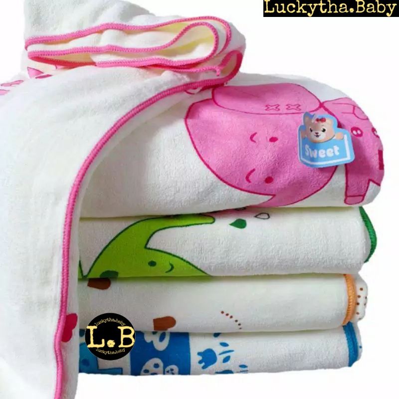 Baby sweet_Sweet baby ผ้าเช็ดตัวเด็กไมโครไฟเบอร์นุ่มและดูดซับ/ผ้าเช็ดตัวเด็กจัมโบ้หวาน