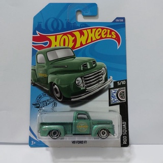 รถเหล็ก Hotwheels 49 FORD F1 สีเขียว (ib013)oh