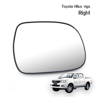 เนื้อเลนส์กระจก ข้าง ขวา Rh สำหรับ โตโยต้า Toyota ไฮลักซ์ Hilux วีโก้ Vigo Mk6 ปี 2005 2008 2009 2010 2012 2014